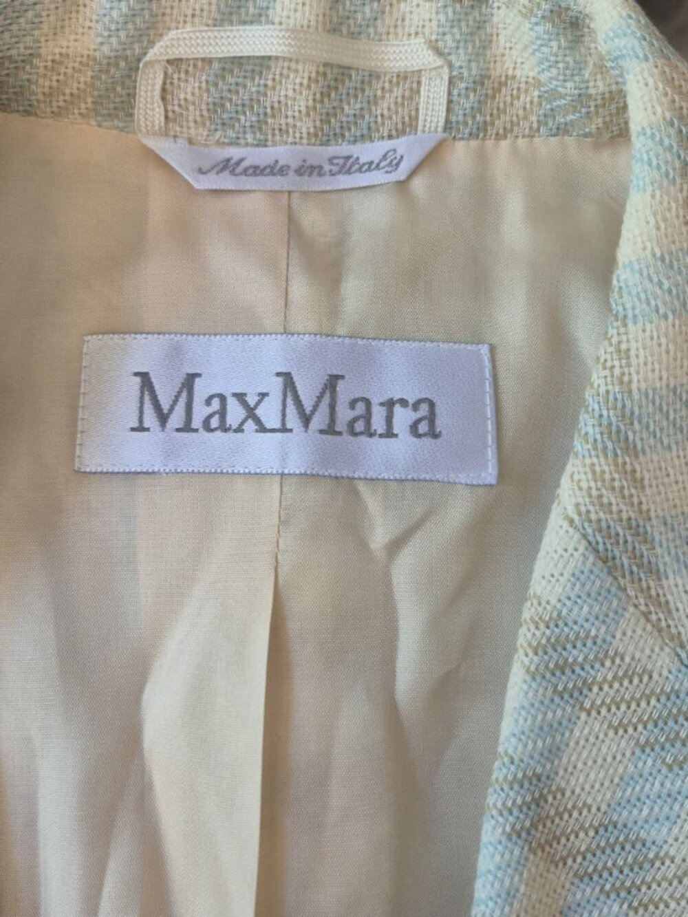 Max Mara Wool Linen Blazer Authenticated Size 10 - Picture 2 of 9
